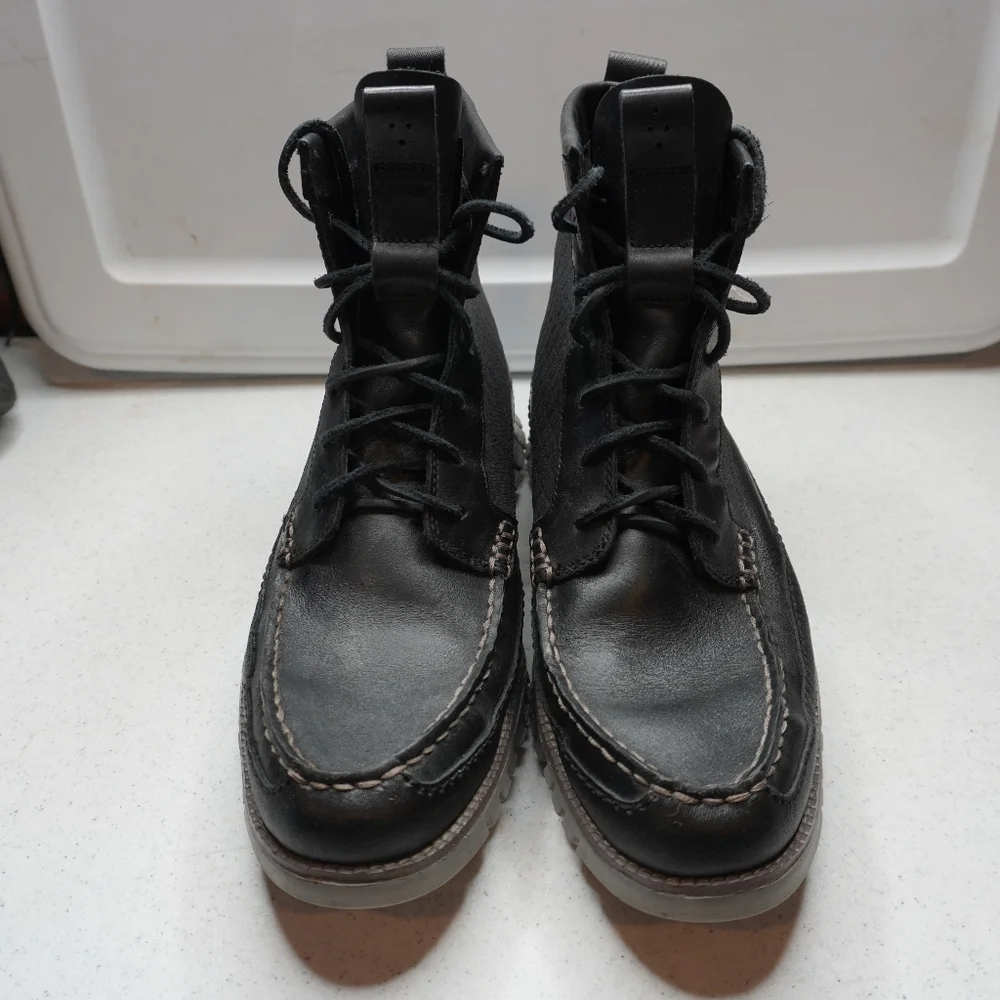 40) COLE HAAN GRAND.ØS Mountian Hardware Water Resistant Lace Dress Boots Sz. 10 - Picture 4 of 13